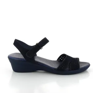 24 Hrs 22860 Black Low Heel Sandals