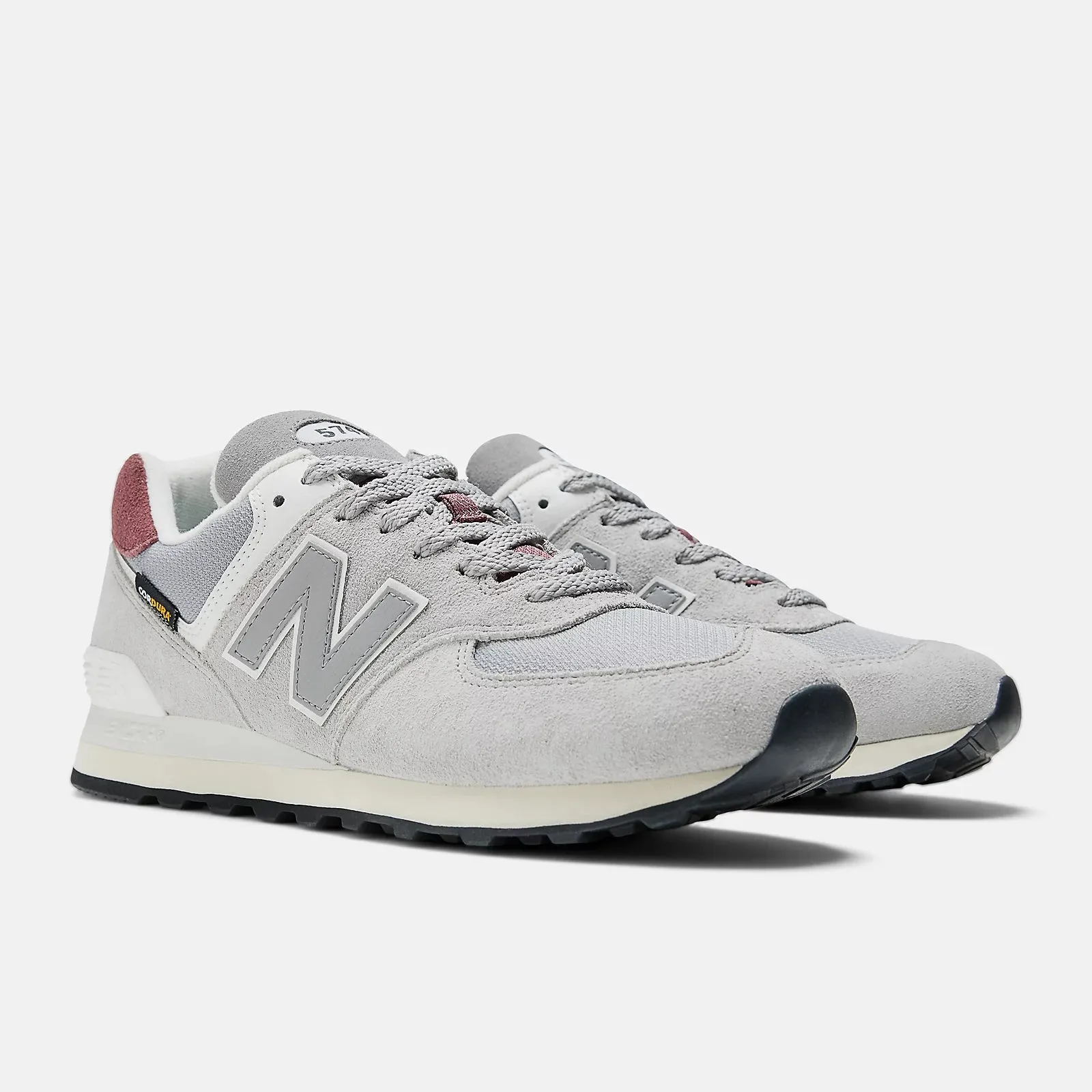 574 Sneaker (Grey   Burgundy)