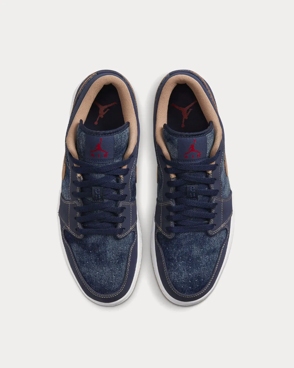 Air Jordan 1 Low SE Midnight Navy / University Red / White / Hemp Low Top Sneakers