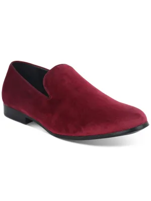 ALFANI Mens Red Padded Zion Round Toe Slip On Loafers Shoes M