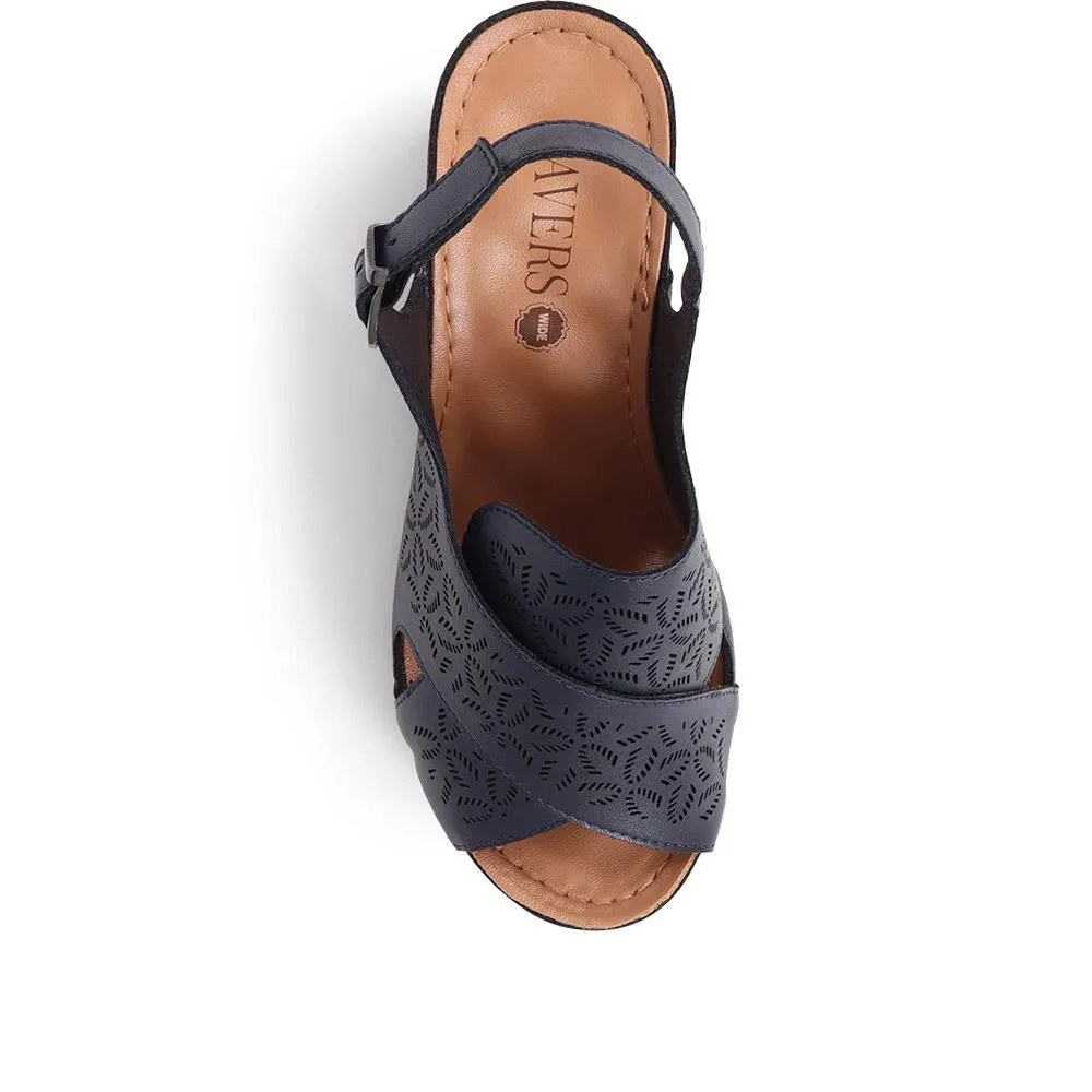Ankle Strap Wedge Sandals - WLIG37005 / 323 587