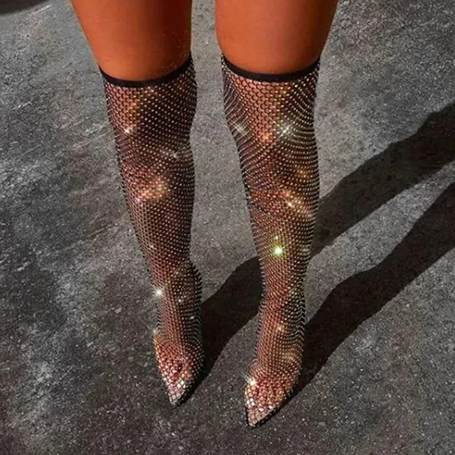 ‘Arabella’ Thigh High Heels