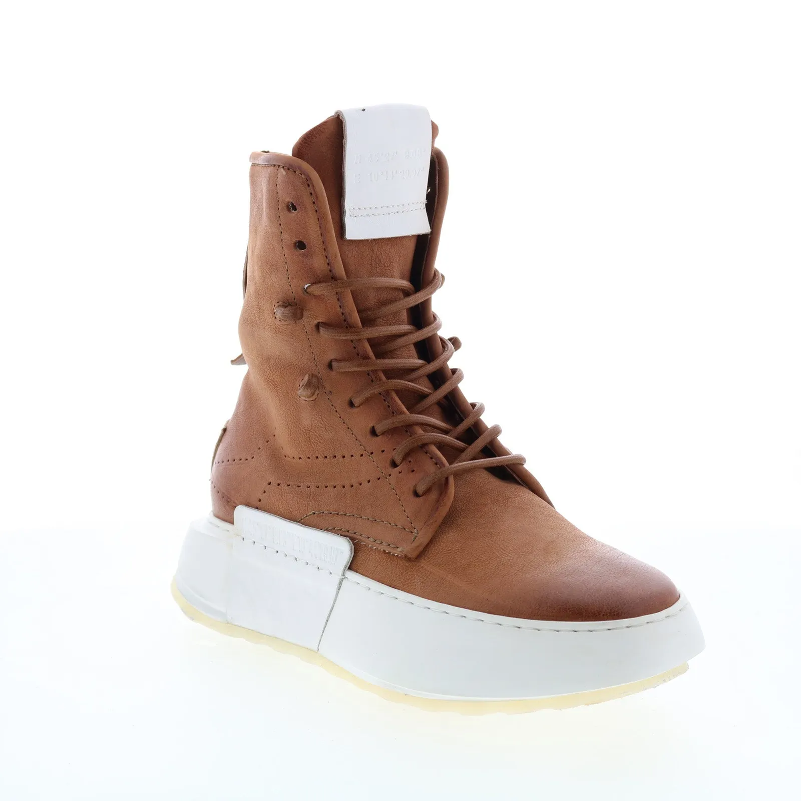 A.S. 98 Hags A87208-101 Womens Brown Leather Lifestyle Sneakers Shoes
