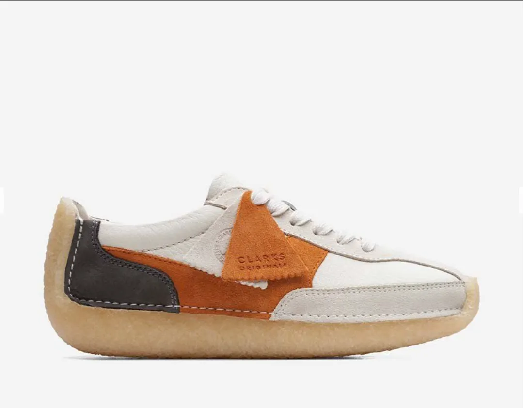 Clarks Women's Natalie Run White/Orange 26172565