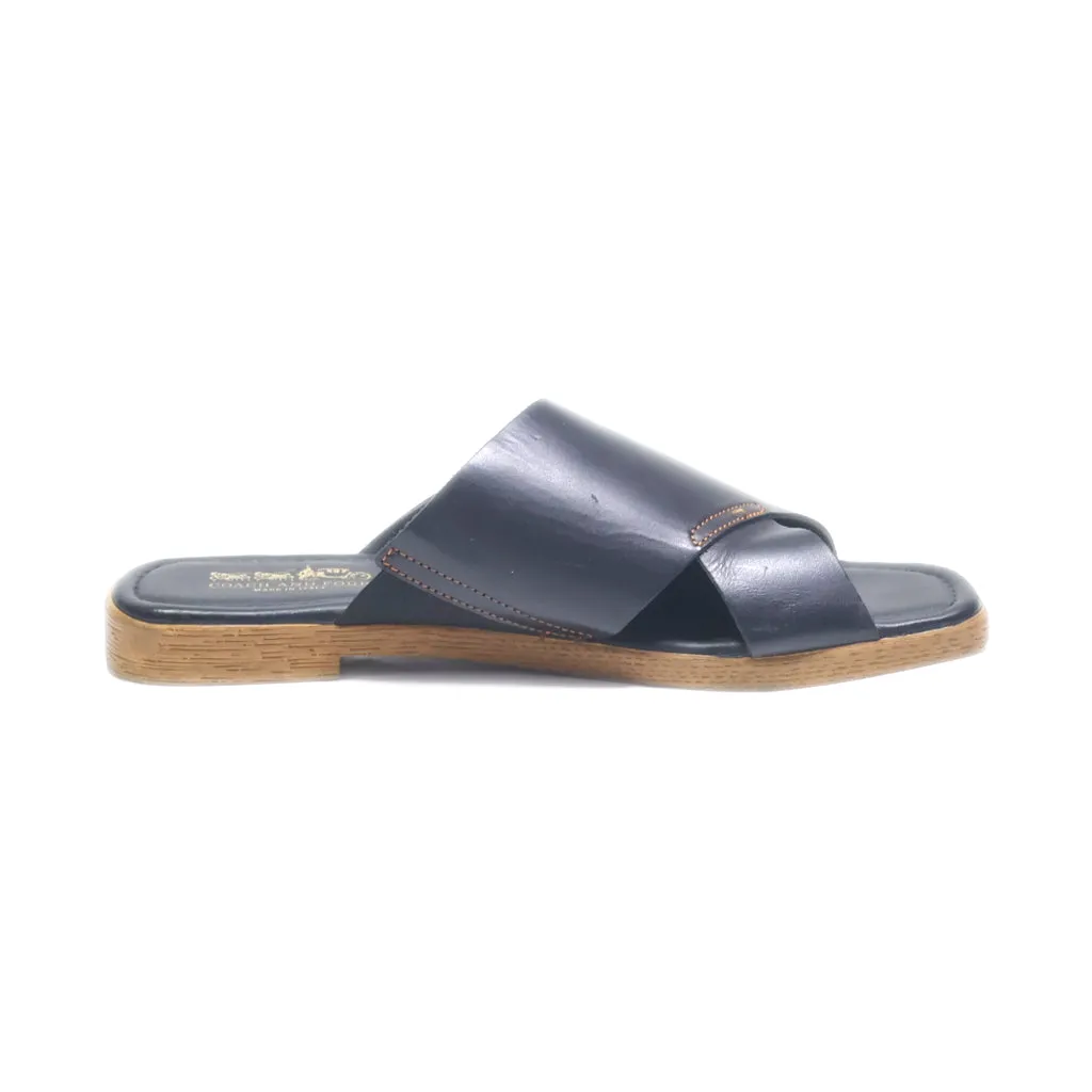 Coach High-Heel Sandals Leather Black Colour For Women