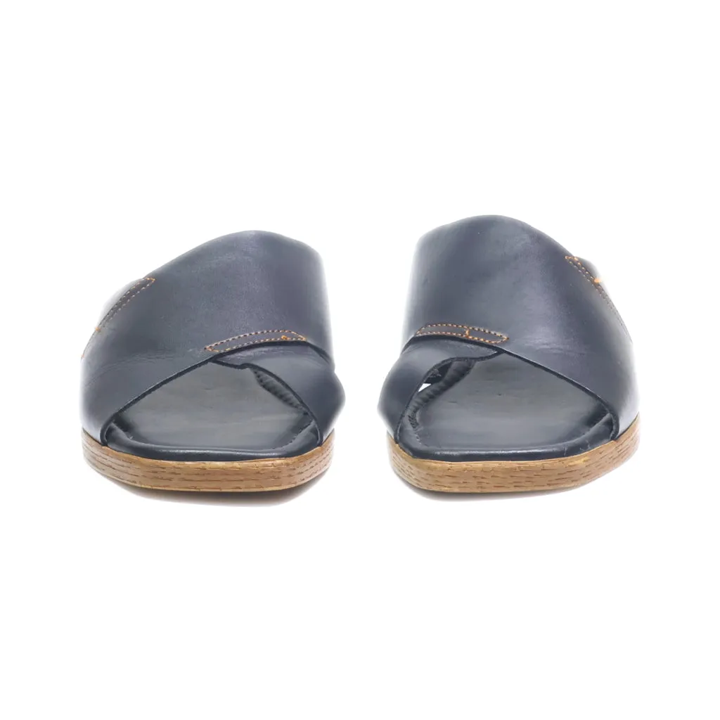 Coach High-Heel Sandals Leather Black Colour For Women