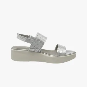 GEOX Women D Laudara C.Croc Silver