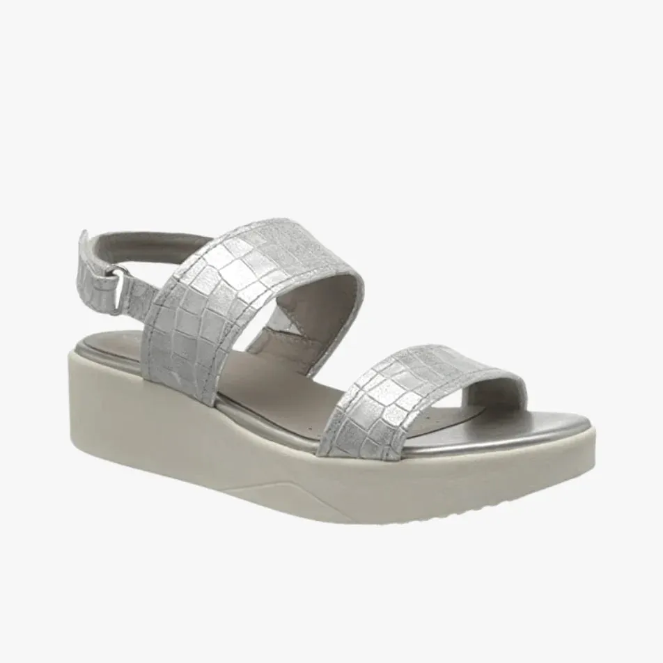 GEOX Women D Laudara C.Croc Silver
