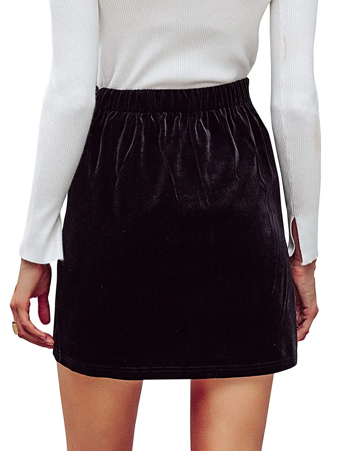High Waist Embroidered Boho Floral Pencil Skirt