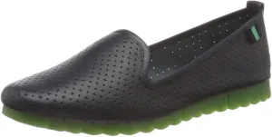 Jana Women's 24601-26 Leather Comfort Loafers Navy Blue