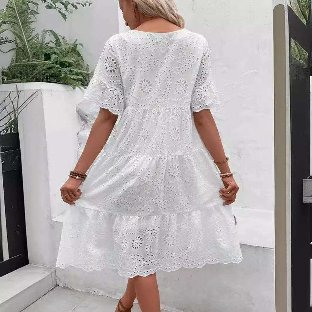 Luxurious Embroidery Dress™ |  Exclusive cotton Spring and Summer dress ⭐⭐⭐⭐⭐