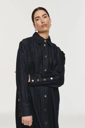Mason Denim Midaxi Shirt Dress