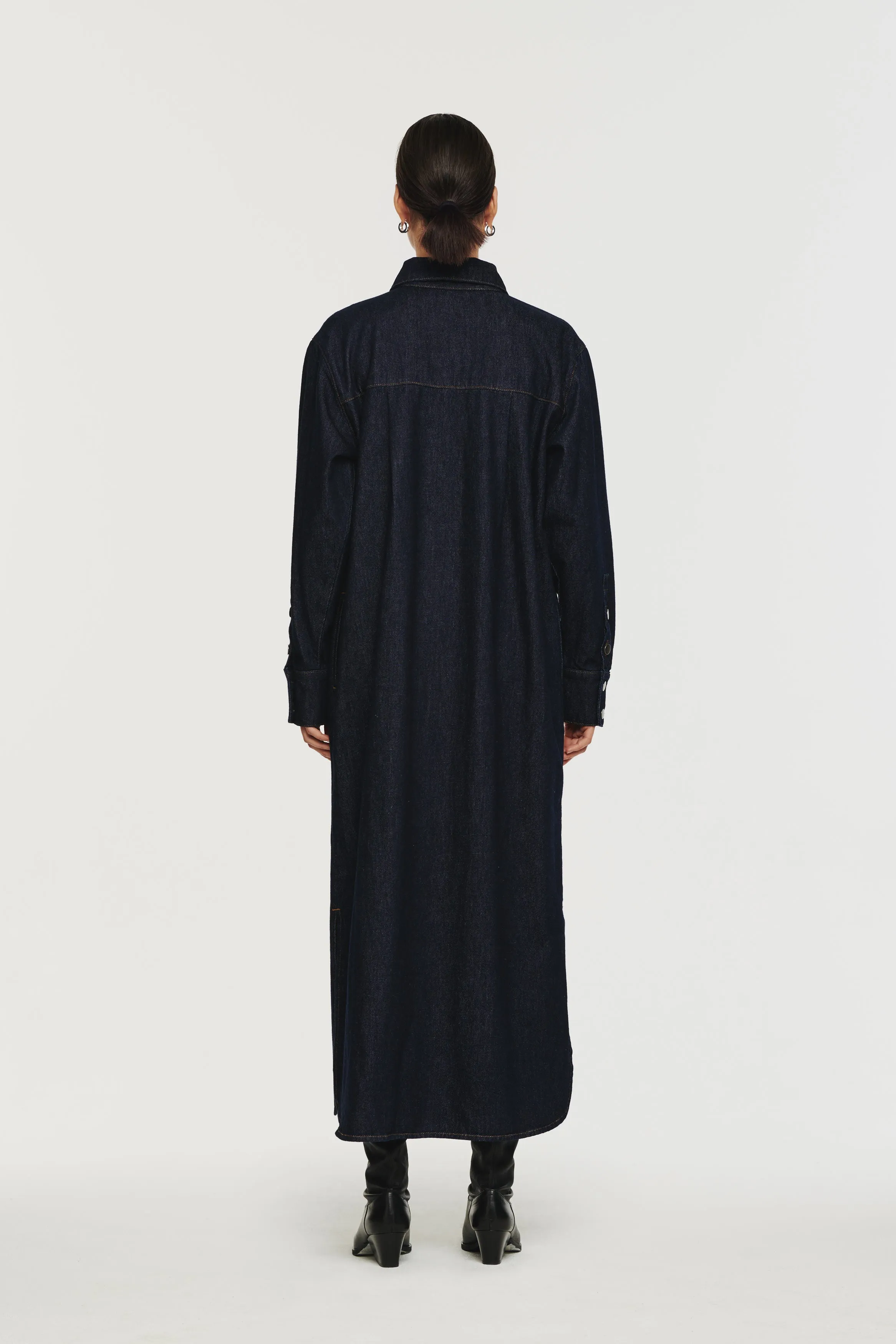Mason Denim Midaxi Shirt Dress