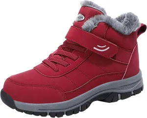 Men Work Boots Non Steel Toe Hiking Sneakers Fur Lined Ankle Boot Women's Working Shoes Winter Composite Safety Toe Waterproof Industrial Casual Hike Grounded Footwear