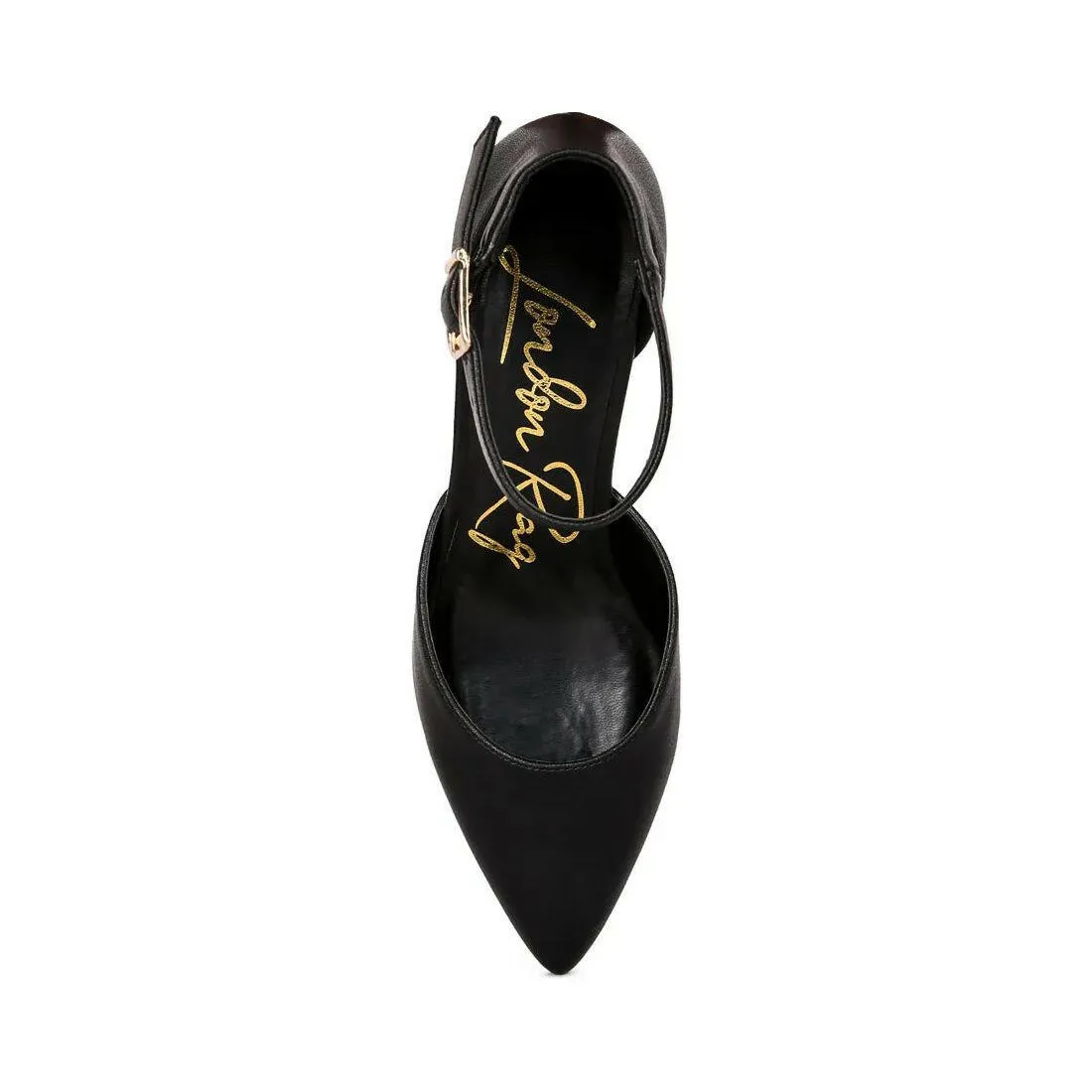 Myla Faux Leather Metallic Sling Heeled Sandals