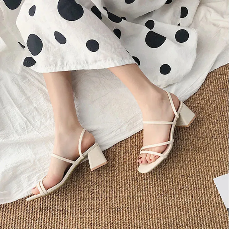 Pamela | Strappy Block Heel Sandals