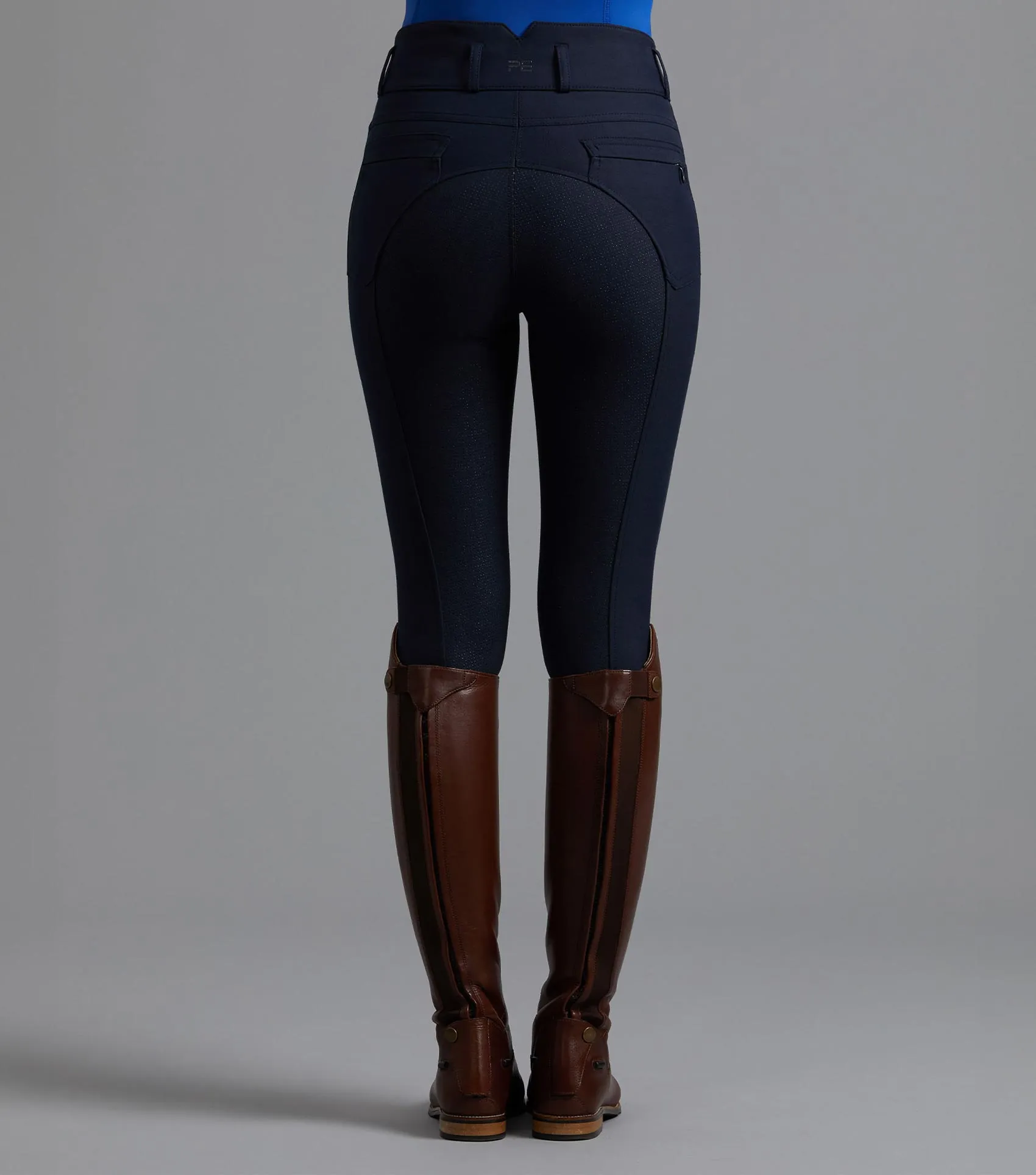 PEI Virtue Ladies Full Seat Gel Breeches - Navy