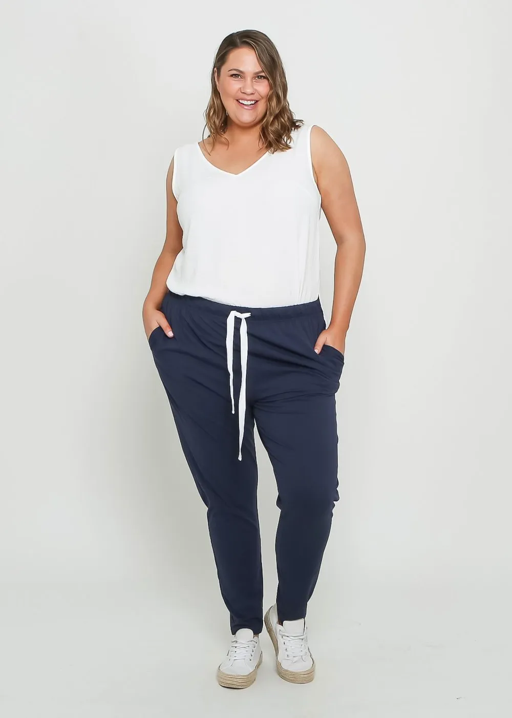Plus Size || Lainie Lounge Pant - Navy