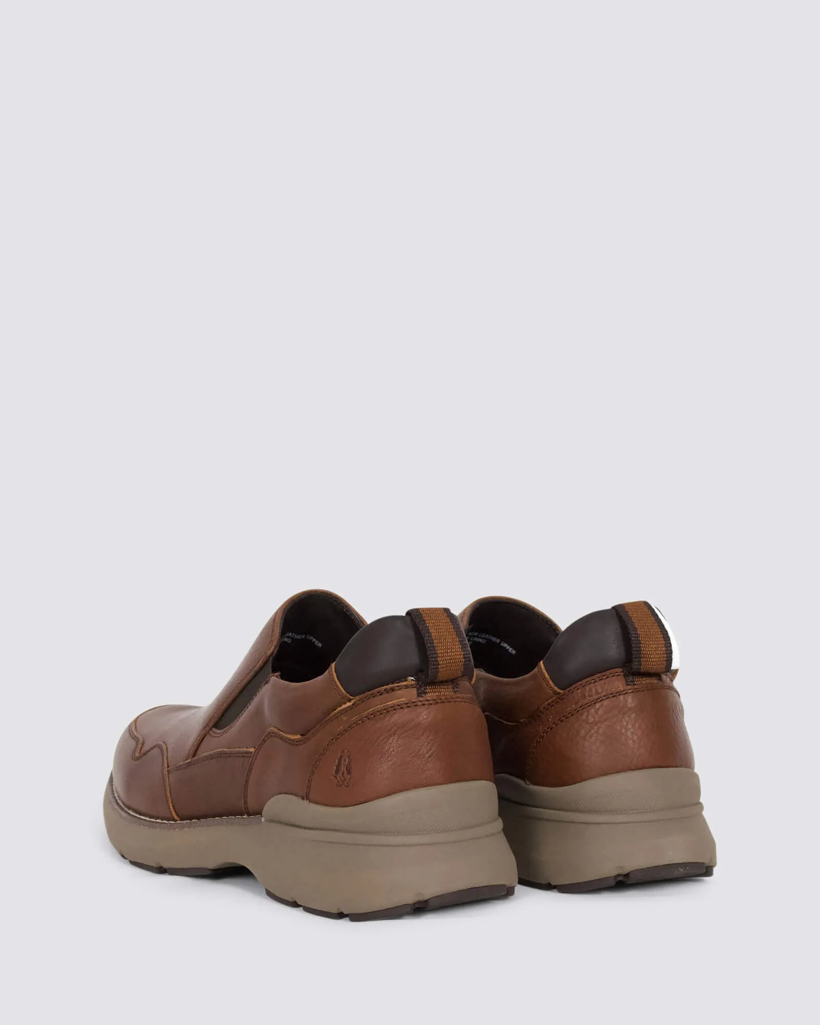 ROUTE SLIP ON SNEAKERS TAN LEATHER