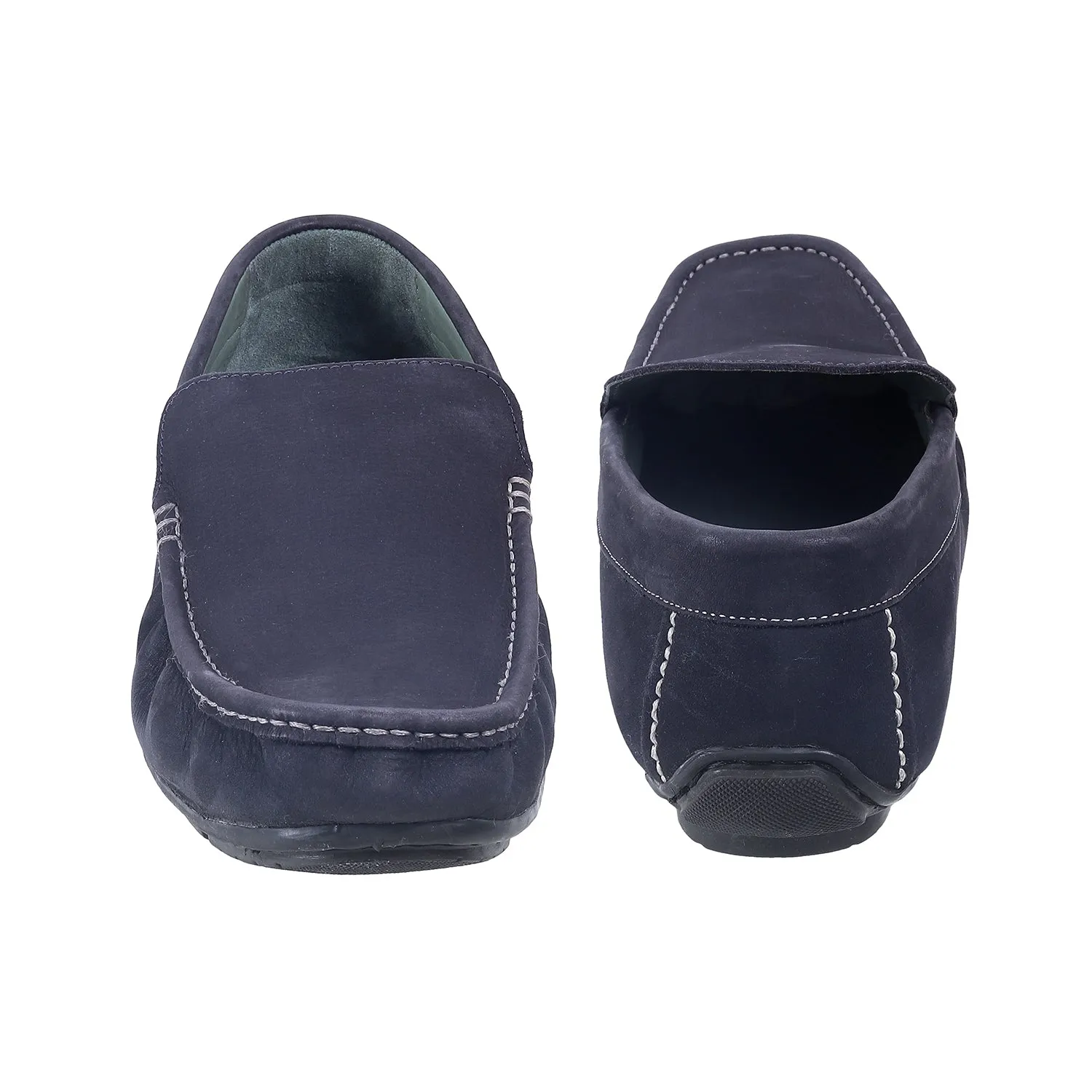 Samuel Windsor - 71 Big Size Extra Width Black Leather Slip-On Loafer For Men