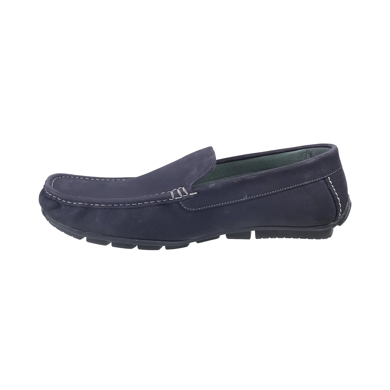 Samuel Windsor - 71 Big Size Extra Width Black Leather Slip-On Loafer For Men