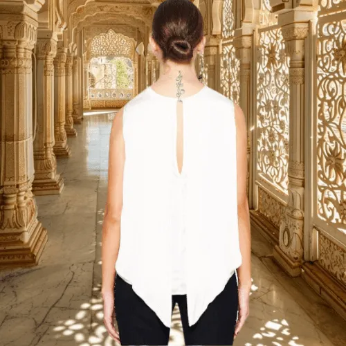 Silk Satin Layered Top