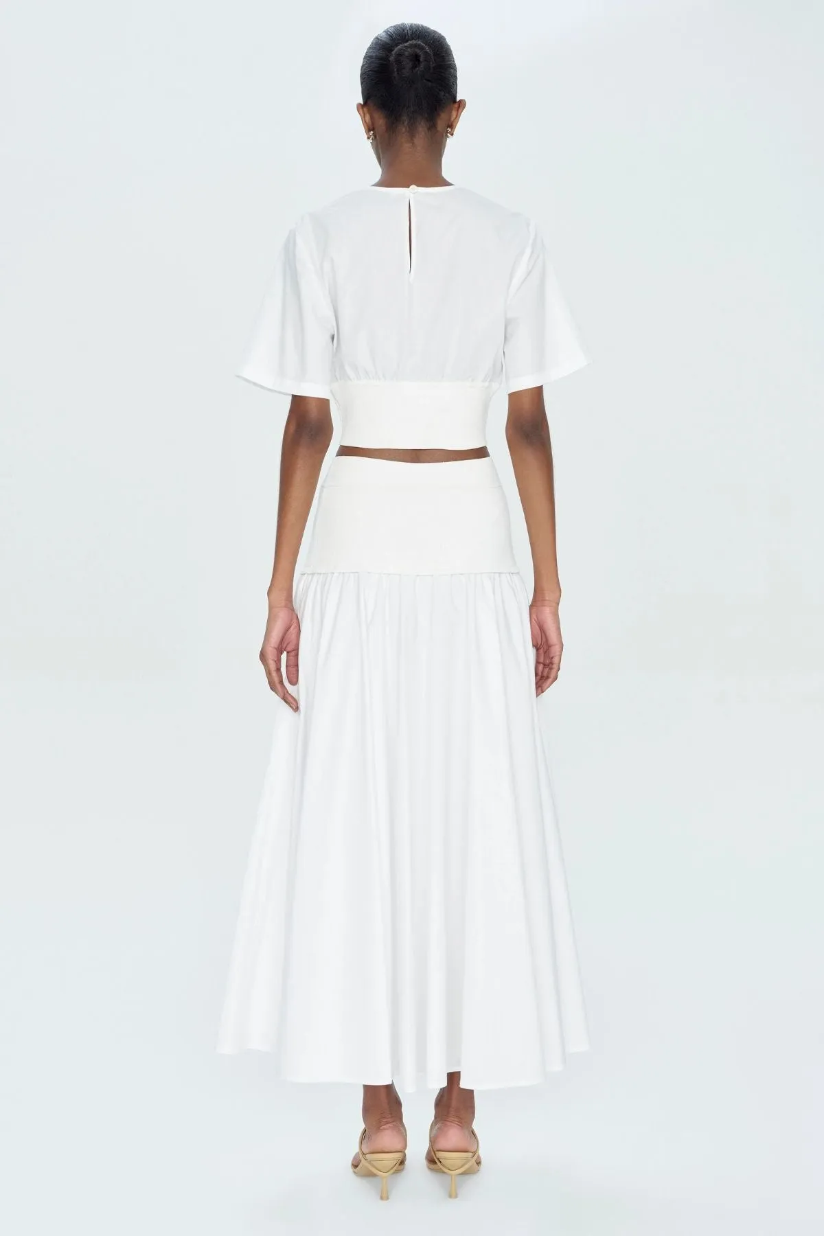 Simkhai Stella Maxi Skirt - White