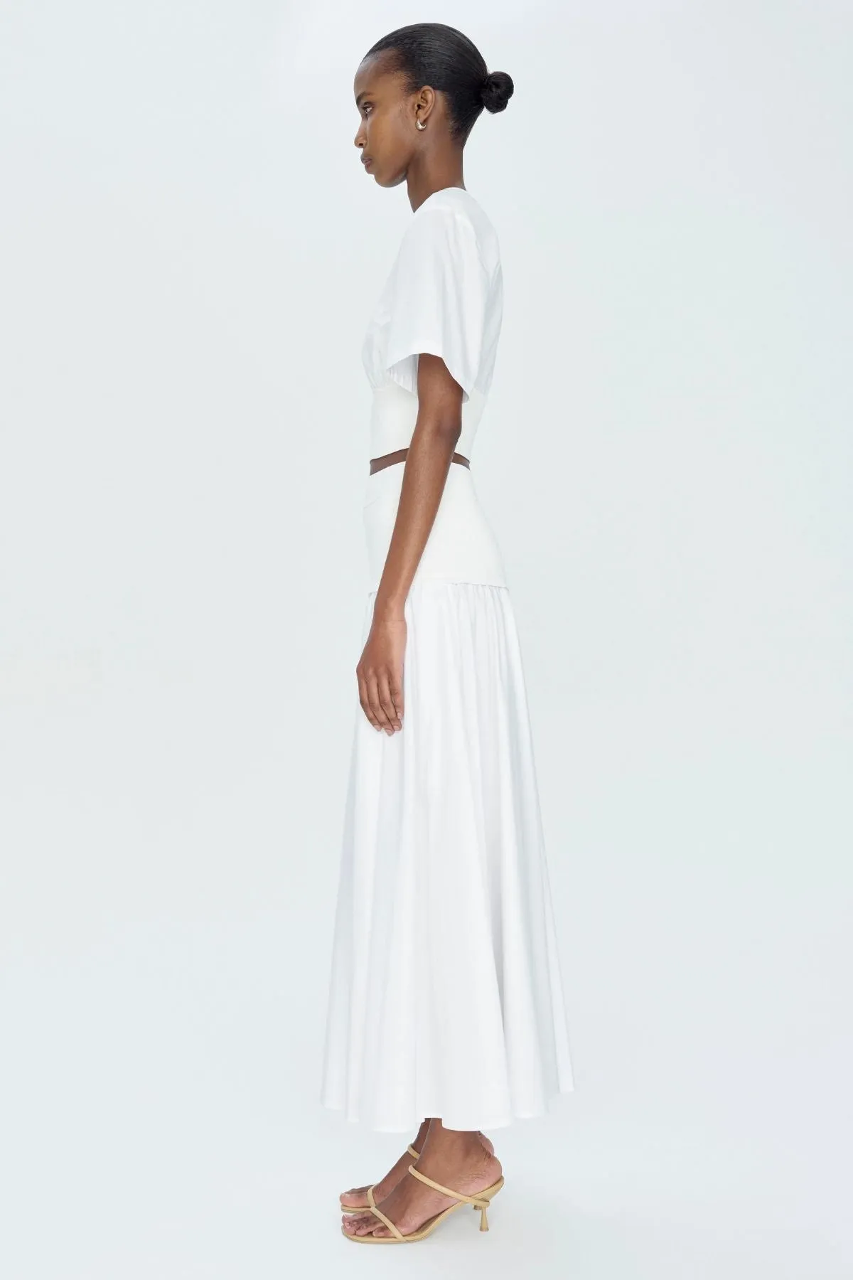 Simkhai Stella Maxi Skirt - White