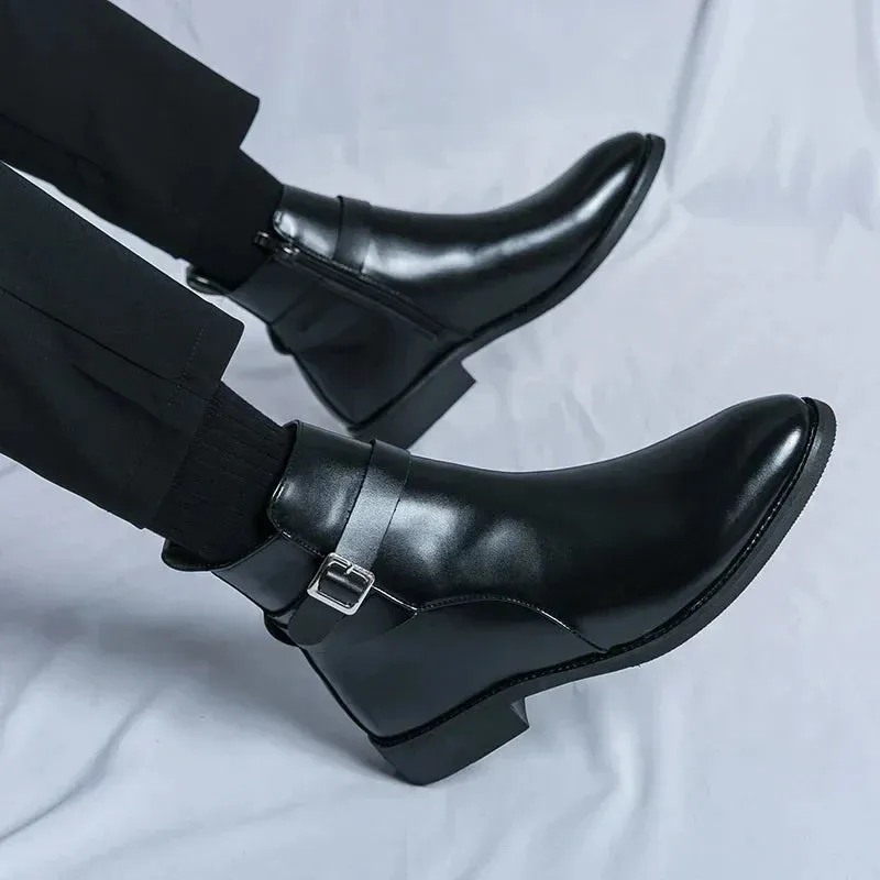 Sorrento - Leather Buckle Boots