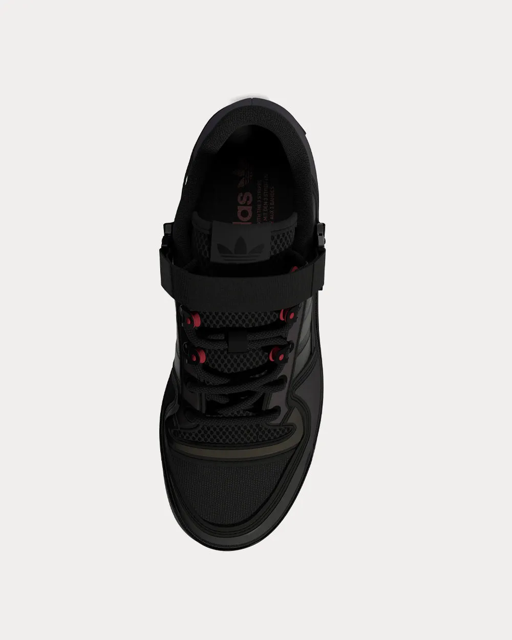 Triple Platform Core Black / Solar Red Low Top Sneakers