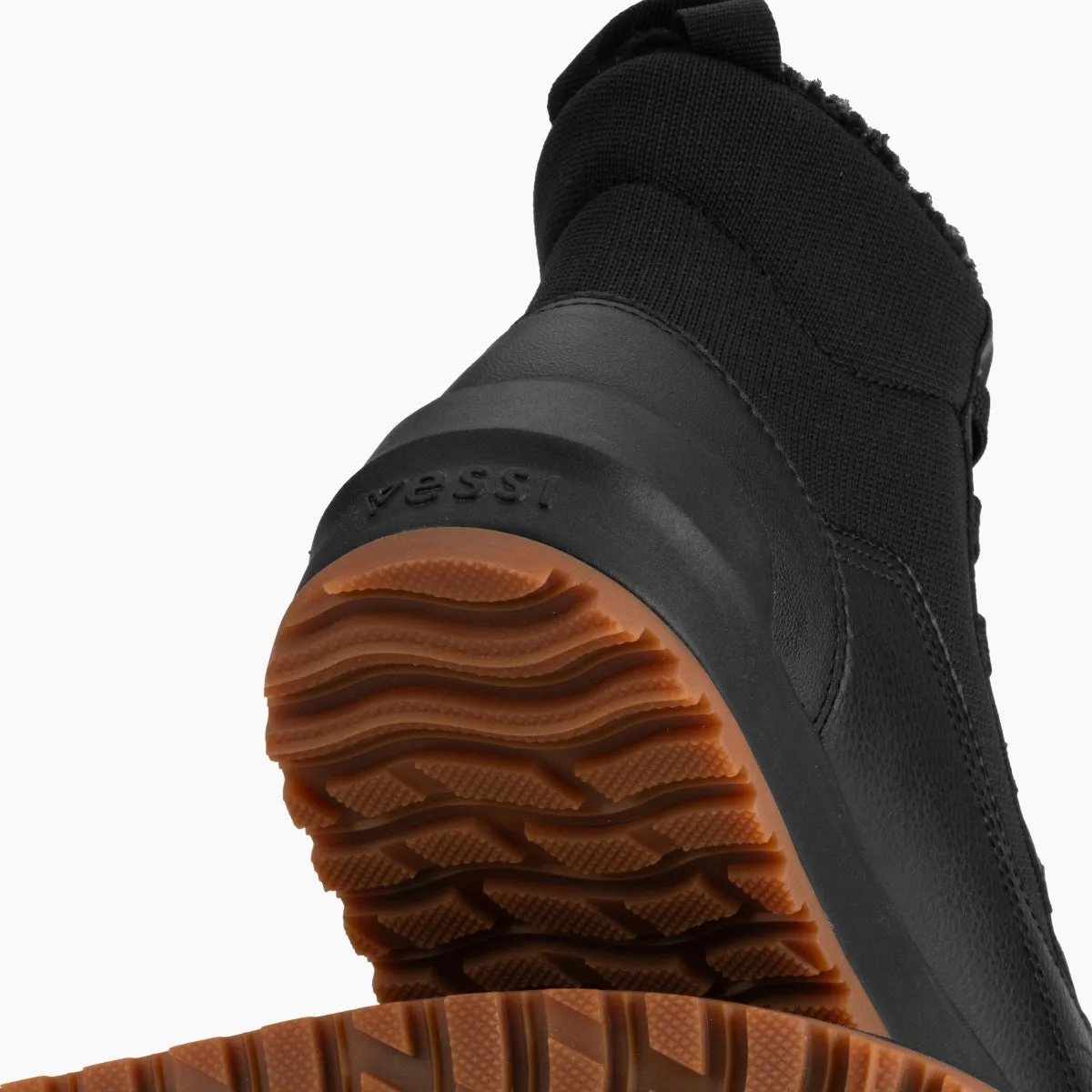 Vessi Men's Alta High Top in Asphalt Black/Gum