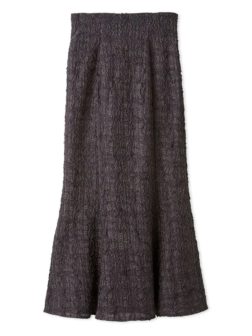 Vintage-Inspired Lace Midi Flare Skirt