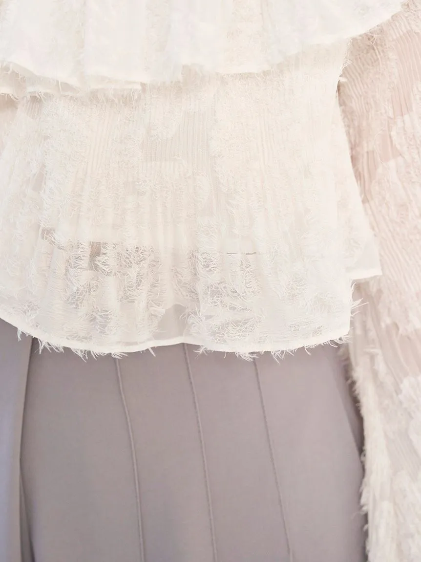 Vintage-Inspired Layered Ruffle Top