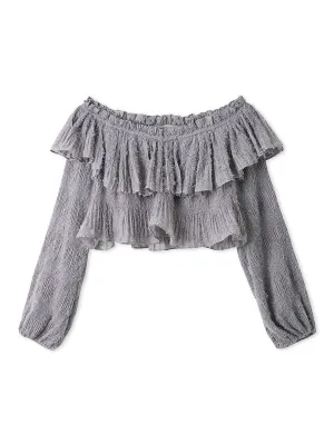 Vintage-Inspired Layered Ruffle Top