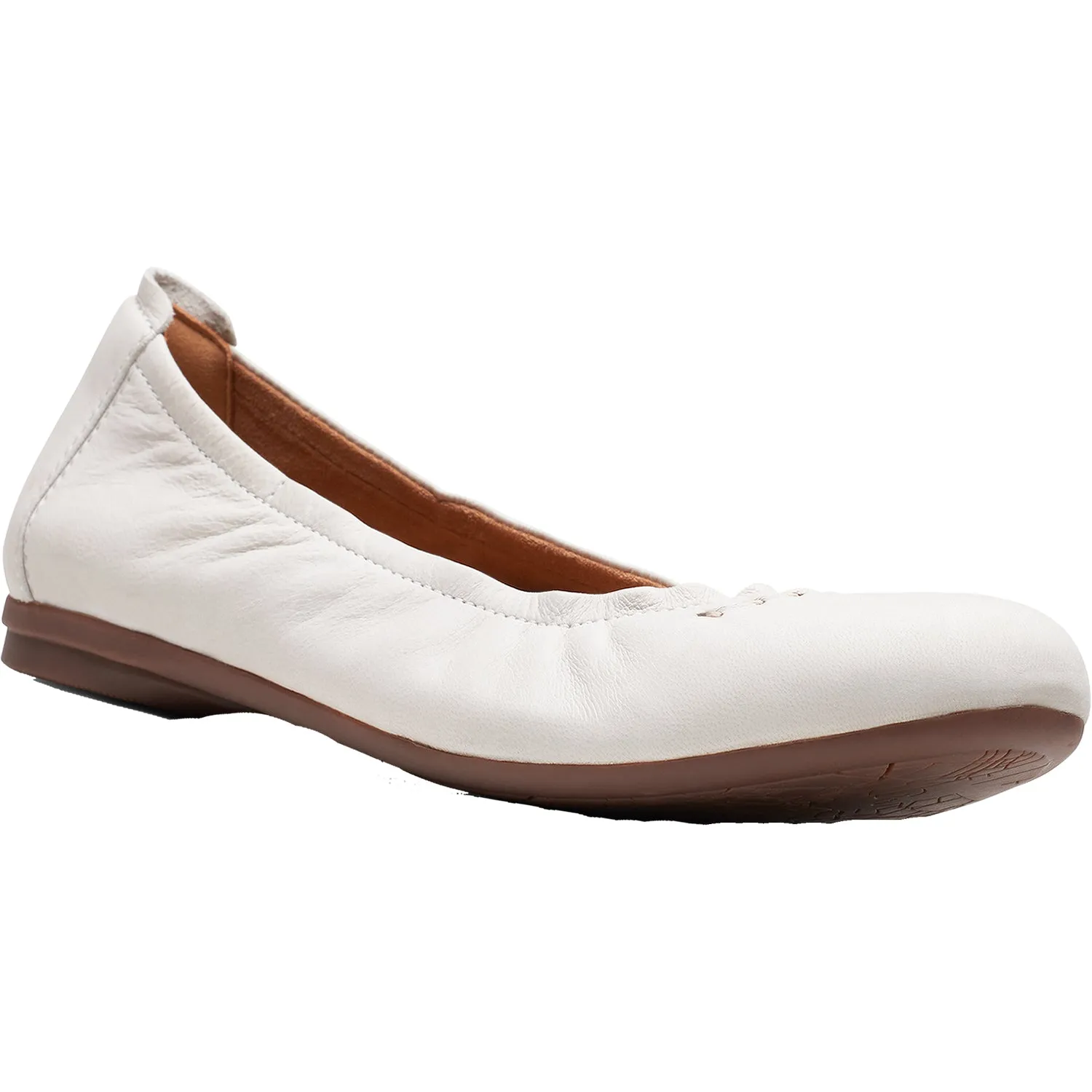 Women's Clarks Rena Hop White Leather