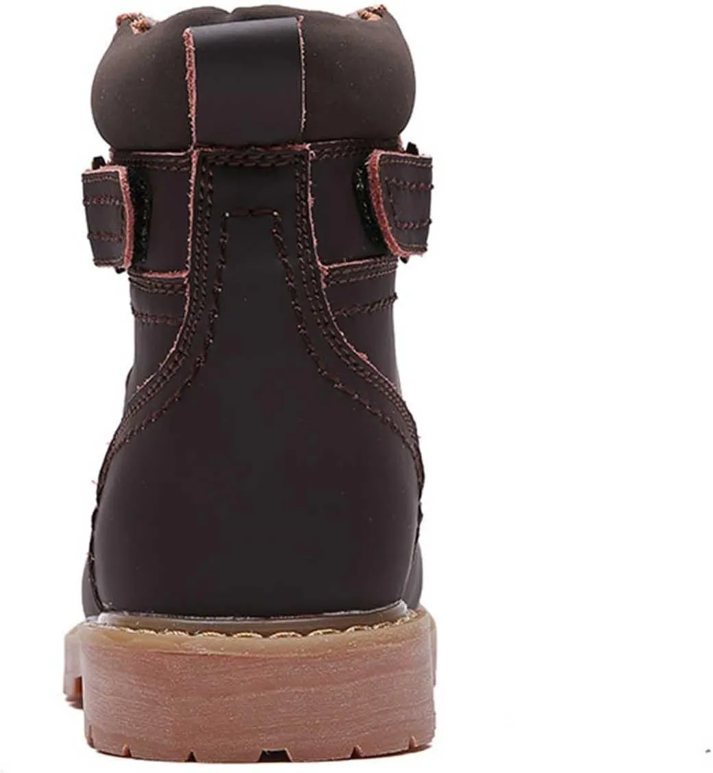 Work Boots for Men Composite Hiking Sneakers Warm Fur Lined Women's Safety Toe Shoes Business Casual Waterproof Outdoor Shoes Leather Comfortable Hike Grounded Footwear